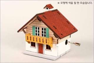 Korea Orgel Swiss Chalet DIY Wood Music Box  