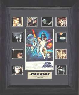 Star Wars A New Hope Mini Montage Film Cell Plaque, NEW  