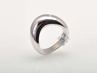 Fred of Paris Gorgeous White Gold Diamond Curved Ring  