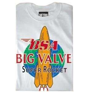  MetroRacing BSA Big Valve T Shirt   2X Large/White 