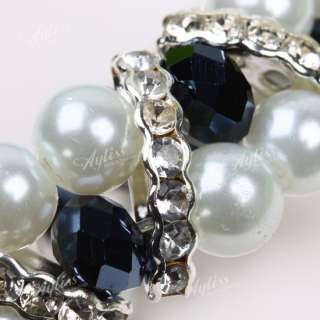 pc Bead Size 8mm for both the pearl bead and faceted blue bead 