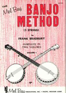 1967 Mel Bay BANJO METHOD Vol 1 Frank Bradbury SCARCE  