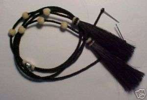 Cowboy handmade braided Horse Hair Stampede string loop style  