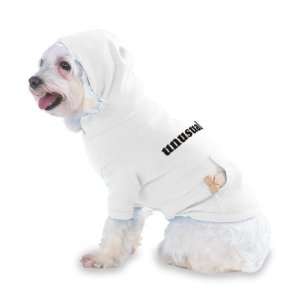  unusual Hooded T Shirt for Dog or Cat LARGE   WHITE