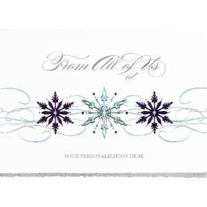  Swirling Snowflakes Holiday Cards