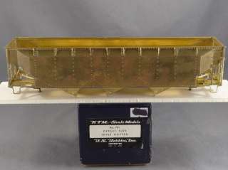   US HOBBIES UNDECORATED 3 BAY HOPPER CAR   O SCALE BRASS   MODEL  