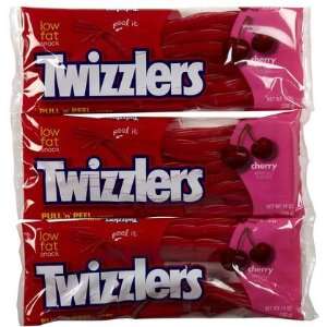  Twizzlers Cherry Pull N Peel, 14 oz, 3 ct (Quantity of 4 