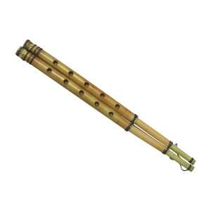 NEW DOUBLE MIJWIZ Egyptian FLUTE BAMBOO Ethnic Wood Flutes  