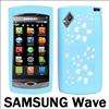 SILICONE SKIN CASE COVER FOR SAMSUNG S8500 WAVE Bl