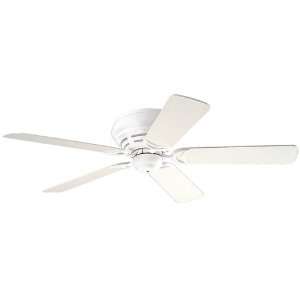   Blade Flush Mount Ceiling Fan with White and Country Pine Blades