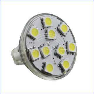 Brightest MR11 12V 10 SMD LED Bulb Wide Angle 140 LM  