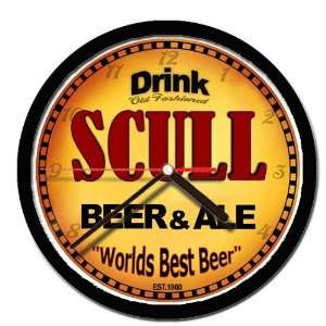  SCULL beer and ale cerveza wall clock 