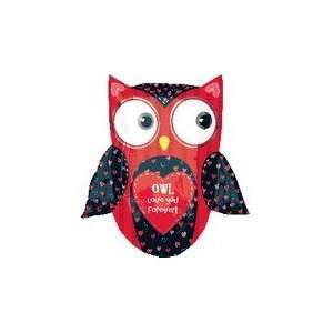  27 Love Owl SuperShape   Mylar Balloon Foil Health 