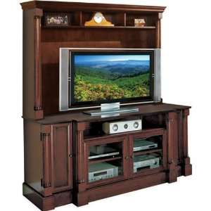  Kathy Ireland Mount View TV Console with Hutch Furniture & Decor
