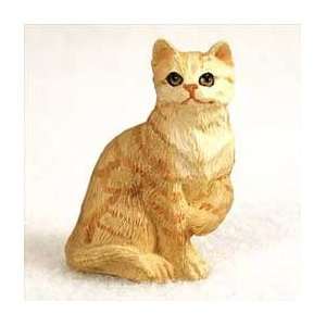 Orange Tabby Miniature Cat Figurine