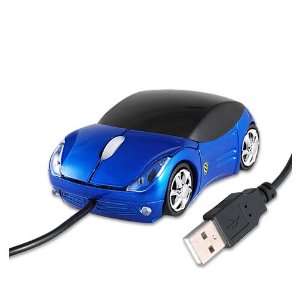  USB 2.0 Pc Laptop LED Blue Sport Car Ferrari Optical Mouse 