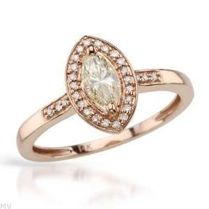   Super Clean Diamonds in 14K Rose Gold  Size 7 (Size 7) JewelryDays