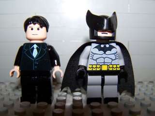 Lego Minifig CUSTOM DC Comics Batman/Bruce Wayne   Blk  