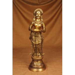  Miami Mumbai Deep Laxmi Brass StatueBR114