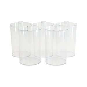 Clear Plastic Sundry Jars