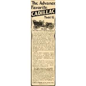  1907 Ad Cadillac Motor Car Co. Model G Automobile 