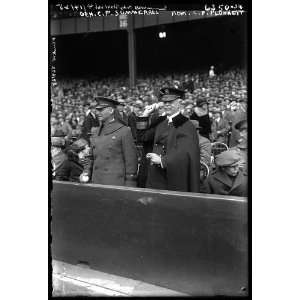  Gen. C.P. Summerall & Adm. C.P. Plunkett at baseball game 