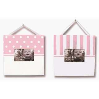    Pink and White Photo Frame Set   set of 2, By Trend Lab Baby
