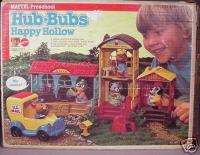 1975 Mattel Hub Bubs Animal People & play houses in box  