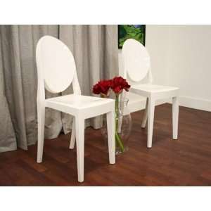   Acrylic Ghost Chair Set of 2 By Wholesale Interiors Furniture & Decor