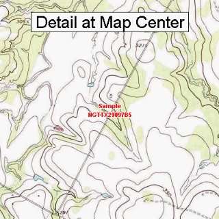  USGS Topographic Quadrangle Map   Sample, Texas (Folded 