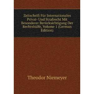   Der RechtshÃ¼lfe, Volume 1 (German Edition) Theodor Niemeyer Books