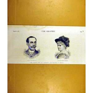  1887 Marriage Christine Nilsson Count Miranda Portrait 