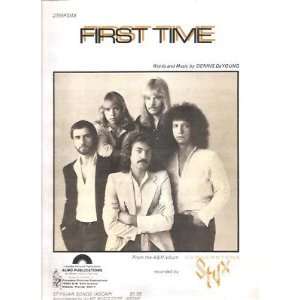  Sheet Music First Time Styx 185 