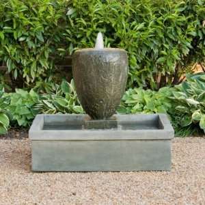   Longwood Arabesque Cast Stone Fountain Patio, Lawn & Garden