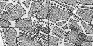 GERMANY Colmar. H361. Antique City Map Plan. 1892  