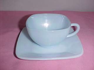 Fire King Azurate Blue Cup and Saucer  