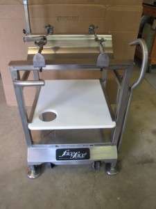 DELI BUDDY M & E MEAT CHEESE SLICER BUTCHER STAND MOUNTING STAINLESS 