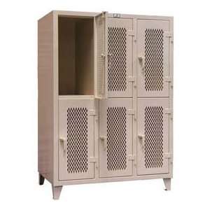 Stronghold 2 Tier Ventilated Personal Locker 36 X 24 X 78  
