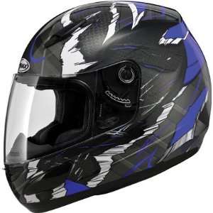  GMAX GM48 Full Face Street Motorcycle Helmet   Shattered 