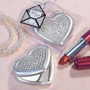   Favors, Elegant Reflections Collection heart mirror compact favors