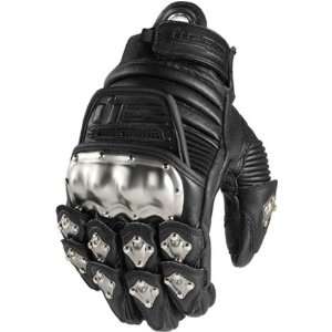  Icon Timax Original Mens Leather Street Motorcycle Gloves 