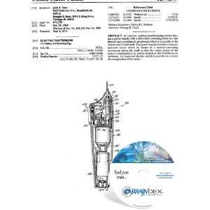  NEW Patent CD for ELECTRIC TOOTHBRUSH 