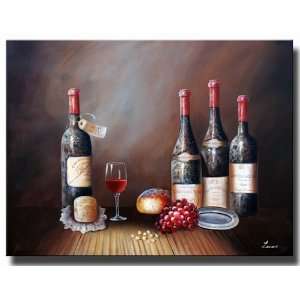  Fortified Wine Hand Painted Canvas Art Oil Painting 
