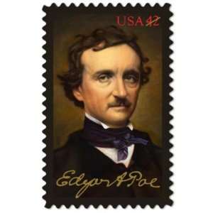  Edgar A. Poe Sheet 20 x 42 cent U.S. Postage Stamps 