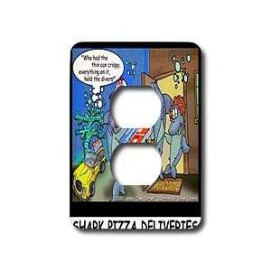   Pizza Delivery   Light Switch Covers   2 plug outlet cover Home