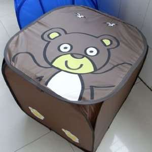  Bear Foldable cartoon Storage laundry barrels with Lid