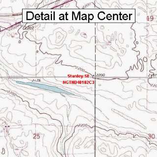  USGS Topographic Quadrangle Map   Stanley SE, North Dakota 