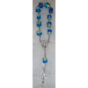  6 1/4 Long Pocket Rosary hand folded .035 SS Wire with 