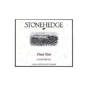 Stonehedge Pinot Noir California 750ML Grocery & Gourmet 