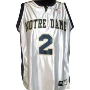  Teresa Borton Notre Dame Womens Basketball Game Used White 